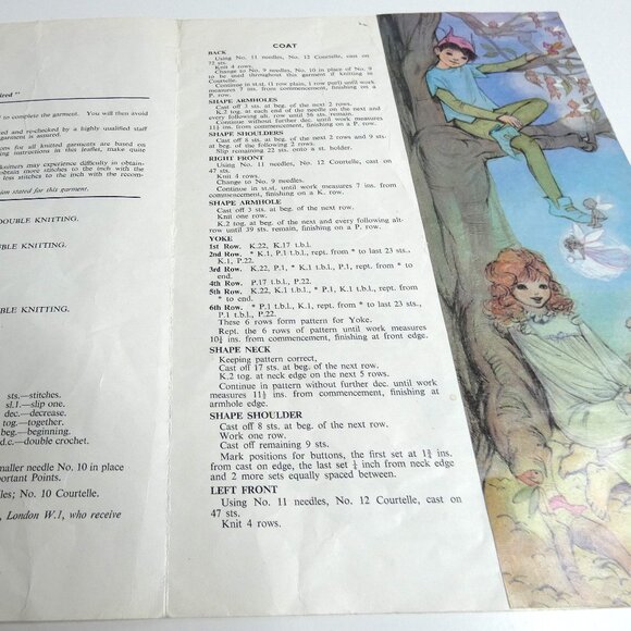 Pattern Baby 3 Pc Set Sweater Legging Cap Vintage UK Dbl Knitting Toddler 18 mos - Picture 2 of 5